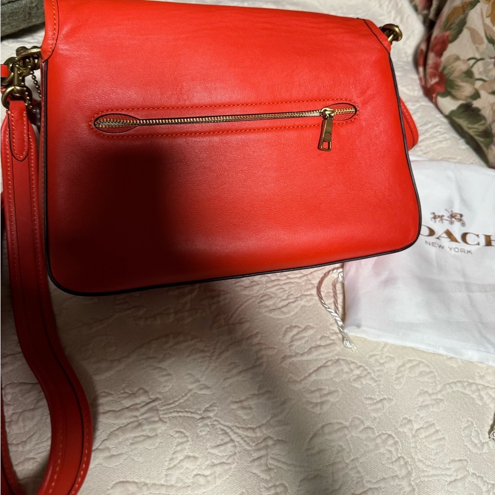 Coach Tabby in orange soft leather - Picture 9 of 16